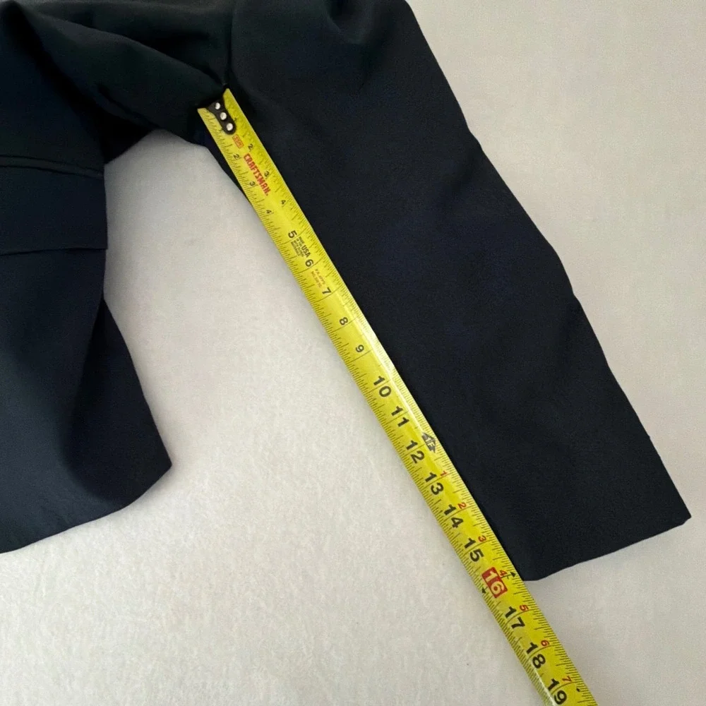 J. Ferrar Mens Slim Fit Navy Blue Two Button Blazer Sport Coat Jacket 42S